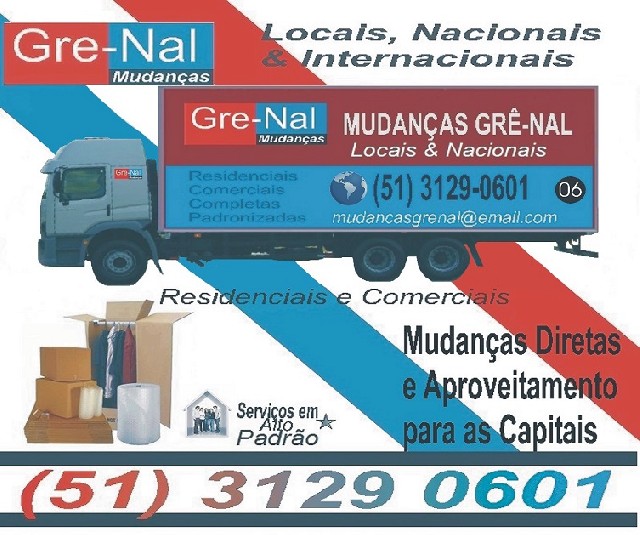 Foto 1 - Empresa de Mudanas e Fretes Gr-Nal Porto Alegre